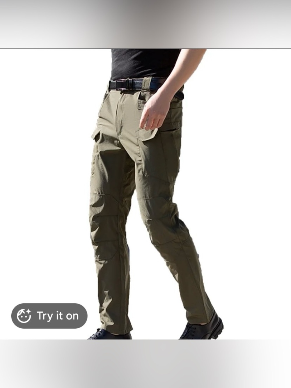 Men's Tactical Cargo Pants in Olive Green